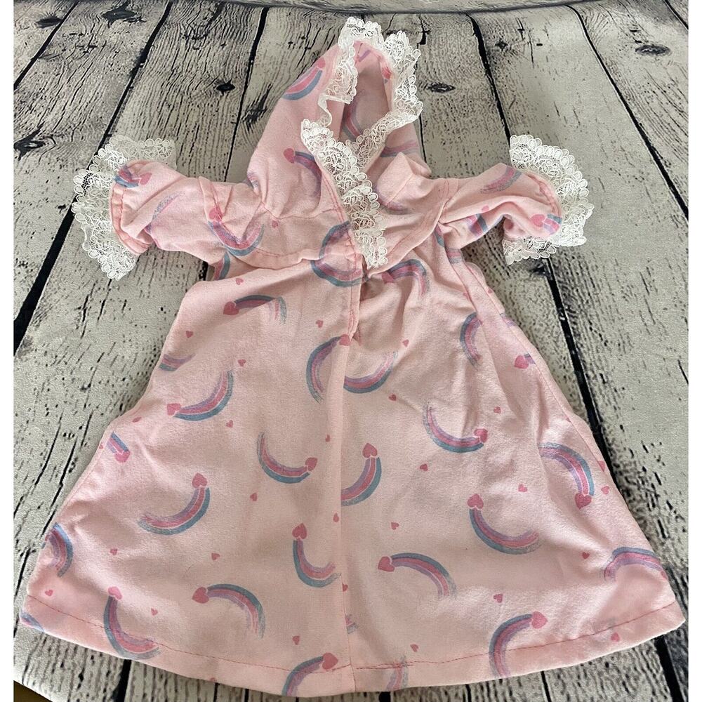 Vintage Cabbage‎ Patch Pink Rainbow Lace Nightgown